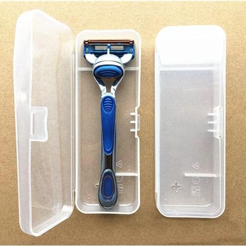1Pc Portable Travel Mens Razor Case Plastic Razor Blades Storage Box Shaving Machine Container Holder Shaver Box Container