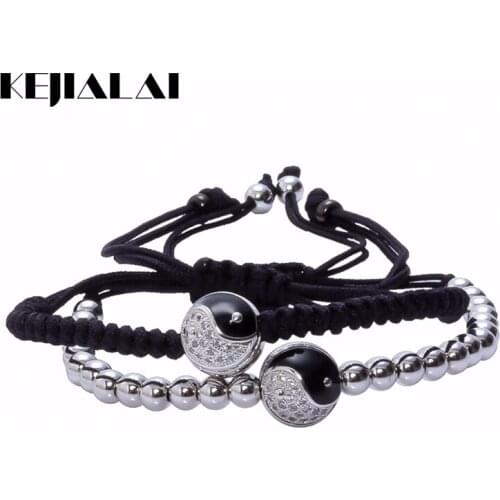 Chinese Eight Diagrams Bracelets & Bangles Religious 10mm Tai Chi Bagua Ball Charm Health Care Elements 5mm Beads Rope Bracelet