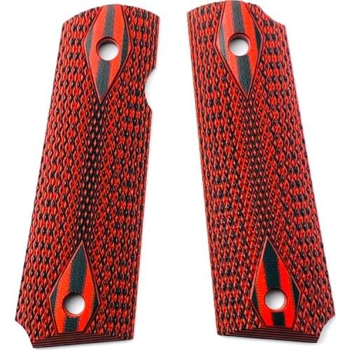 1 Pair Professional G10 Handle Patches DIY Material Non-slip Grips Scales Blanks Slabs For 1911 Model Grip repair Accessories