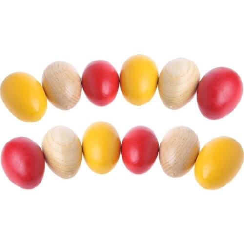 2020 New 1Pc Wooden Percussion Musical Egg Maracas Shakers For Children Kids Toys Fun Gifts
