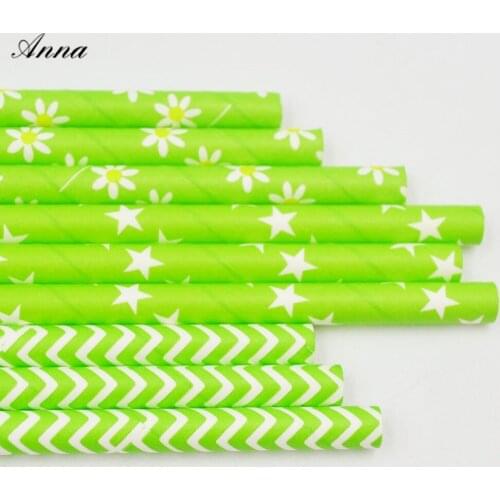 25PCS/lot Mix-Design Paper Straws Paper Drinking Straws For Christmas/Birthday/Wedding Decorative Party Decoration Supplies