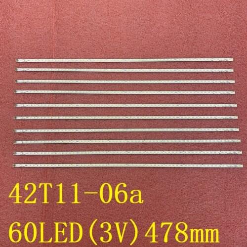 5set=10pcs LED Backlight strip forHitachi 42LV3550 42LV5500 42P21FBD 42T11-06a 74.42T13.001-0-CS1 T420HW08 V.5 LE42X100C 2D00136