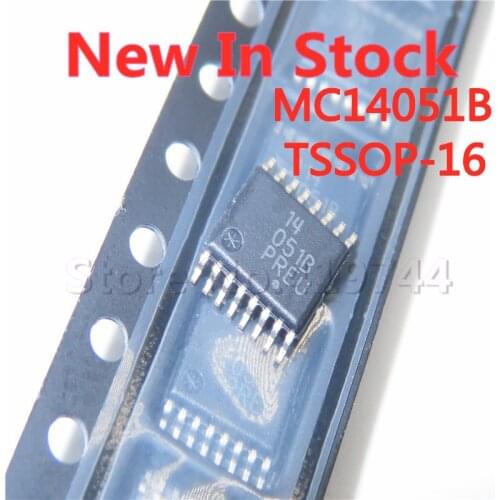 5PCS/LOT MC14051B MC14051BDTR2G 14051B TSSOP-16 analog switch chip In Stock NEW original IC