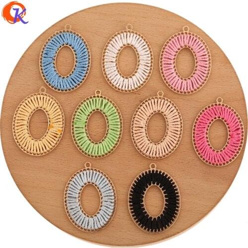 Cordial Design 30Pcs 32*43MM Jewelry Accessories/Hand Made/Wire Charms/Jewelry Making/Oval Shape/DIY Pendant/Earring Findings