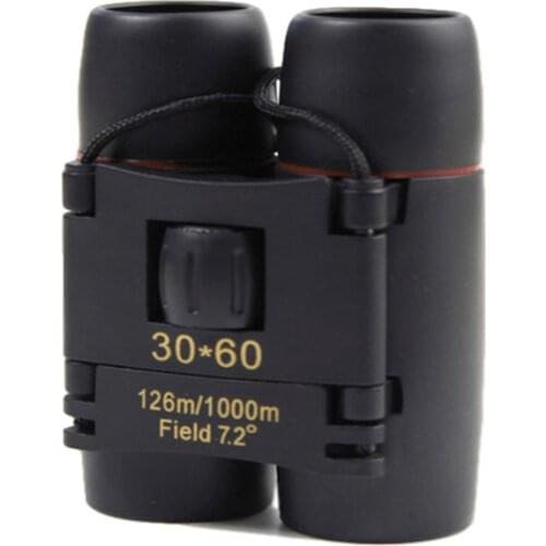 Zoom Telescope 30x60 Folding Binoculars with Low Light Night Vision for outdoor bird watching travelling hunting camping 1000m
