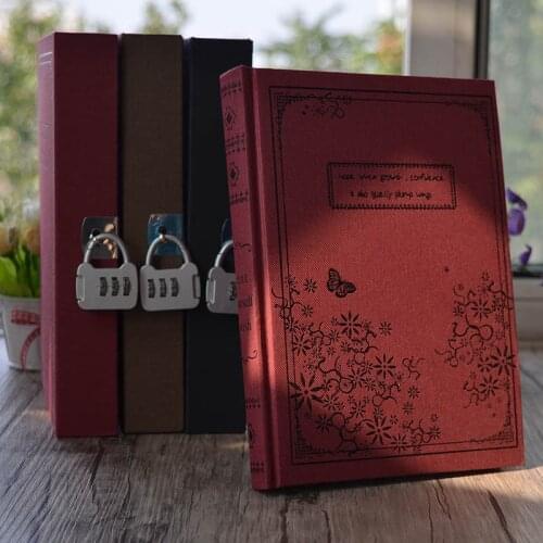 Mariyana New Diary Notebook With Lock Code Password 144 Sheets Secret Note Book Notepad Office School Supplies Gift