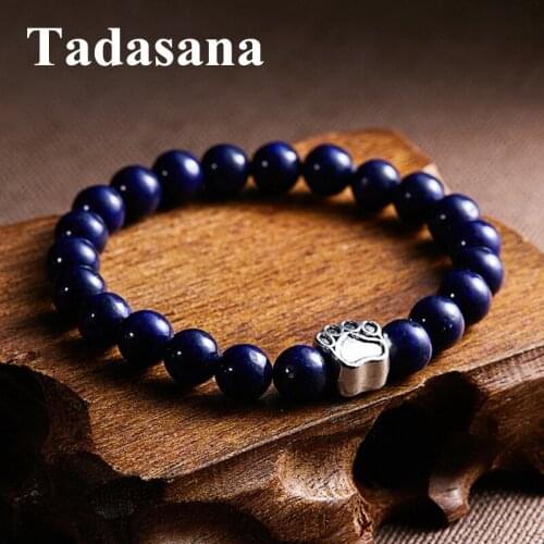 Lapis Lazuli Terrier Dog Pet Bracelet For Men Natural Stone Beads Bracelet Women Chakra Gifts For Men Accessory Wholesale