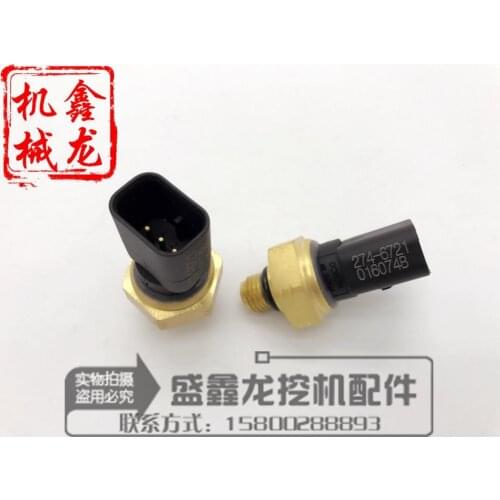 Carter excavator parts, E320D oil pressure sensor, sensor plug, C6.4 engine 274-6721