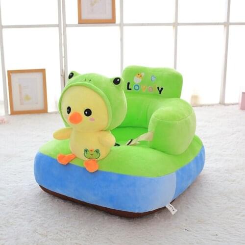 Baby Cartoon Sofa Support Seat Baby Plush Chair Learning To Sit Baby Toddler Animal Seat Breastfeeding Seat Birthday Xmas Gift