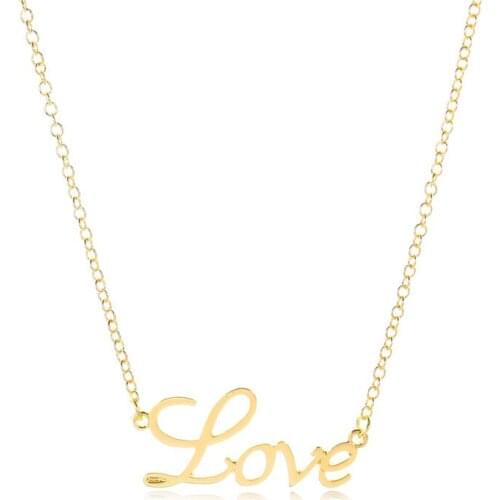 Europe/US fashion love letter pendant lovely English word necklace gift for mom/girlfriend party jewelry