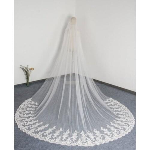 Vintage Cathedral Wedding Veil,Veil,Bridal Veil,Ivory Veil,Bridal Cathedral Veil Bridal Wedding Veil Chapel Veil&Comb,Costume le