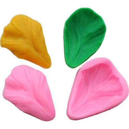 Leaf Folder Tulip Mold Cooking Tools Silicone Mold Baking Wedding Decoration Fudge Fondant Cake Tool Chocolate Molds