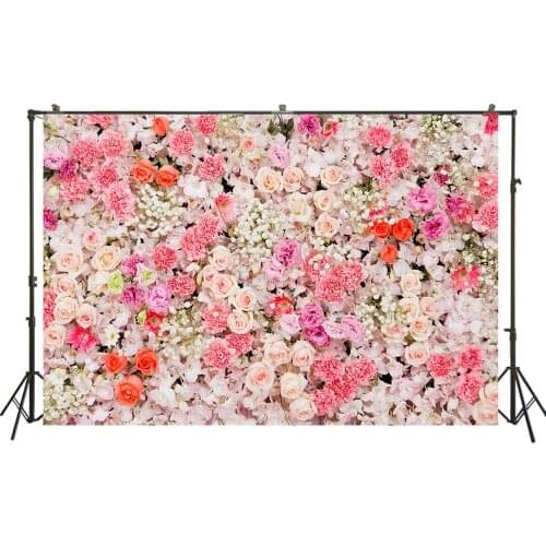 HUAYI Photography Background Wedding Backdrops Flowers Wall Floral Vinyl Baby Shower Birthday Party Studio Photo Backdrop W-1076