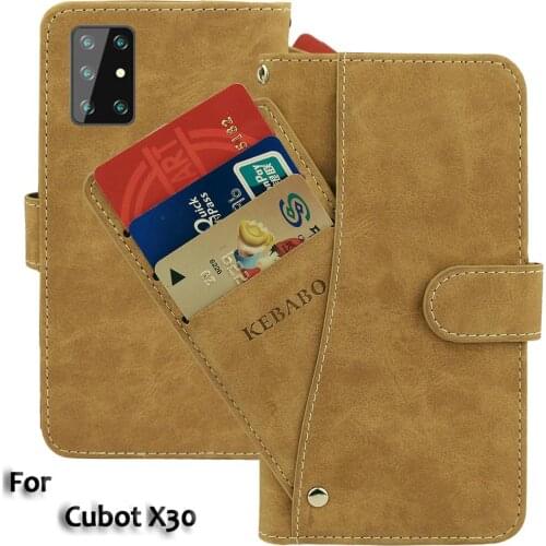 Leather Wallet Cubot X30 Case 6.4" Flip Fashion Luxury Front Card Slots Cases Cover Business Magnetic Phone Bags