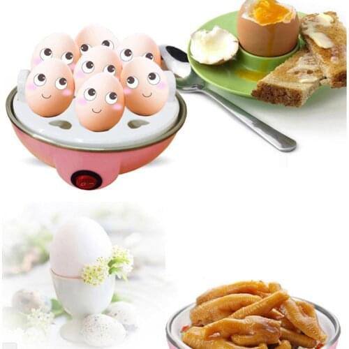 Kitchen Accessories Chicken Shape Electric 7 Holes Egg Boiler Steamer Cooker Stainless Steel Egg Cooker for Kitchen Cooking Tool