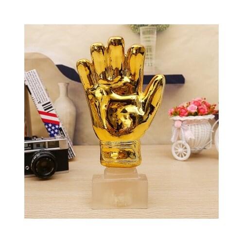 The Best Goalkeeper Trophy Soccer Souvenirs Award for Soccer Match Award The Golden Gloves Trophy Award Nice Gift