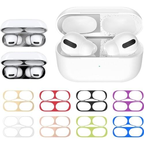 Dust-Proof Metal Sticker for Apple Airpods Pro Wireless Charging Box Earphone Case Cover Accessories Protection Sticker Skin