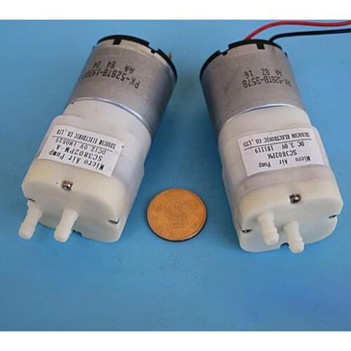 DC 3V 12V Micro Vacuum Pump 528 Electric Air Pump Big Air Volume Air Pump Mini 32*32mm Square Air Pump DIY Aquarium Fish Tank