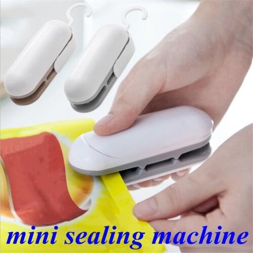 Mini Capper Portable Heat Sealer Snacks Plastic Bag Open Tools Household Food Preservation Hand Press Small Sealing Machine