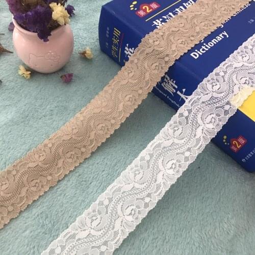 Model CS1150 4.0CM white brown lace rose DIY wedding dress materials accessories, hat extension accessories