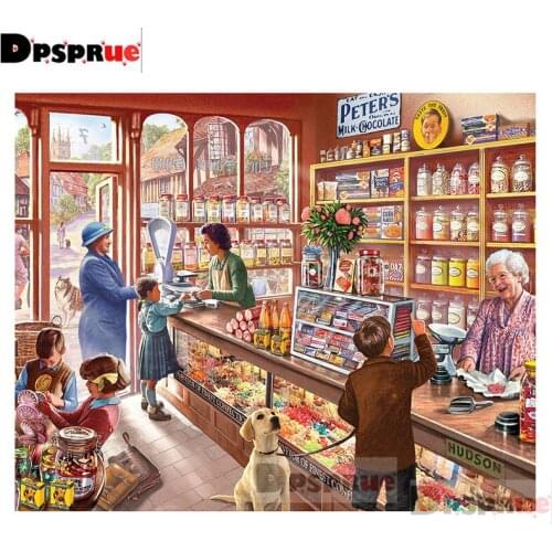 Dpsprue Full Square/Round Diamond Painting Kit Cross Stitch Cartoon Diamond 3D Embroidery DIY 5D Moasic Gift Dp229