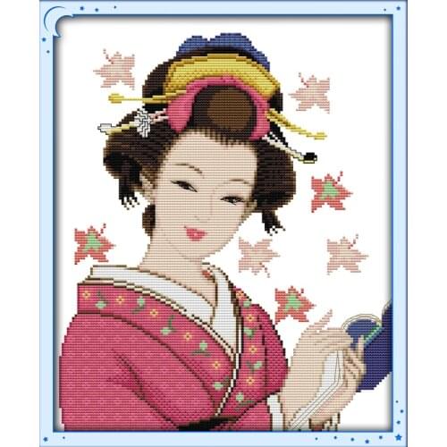 A reading a book girl cross stitch kit people 18ct 14ct 11ct count print canvas stitches embroidery DIY handmade needlework