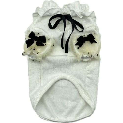 Pet Dog Clothes Four Seasons Thin Section Small Female Dog Breathable and Comfortable Teddy Schnauzer Pet Dog Clothes Inside