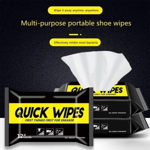 24pcs Disposable Shoe Wipes Small White Shoe Artifact Cleaning Tools Care Shoes Useful Fast Scrubbing Quick Clean Wipes