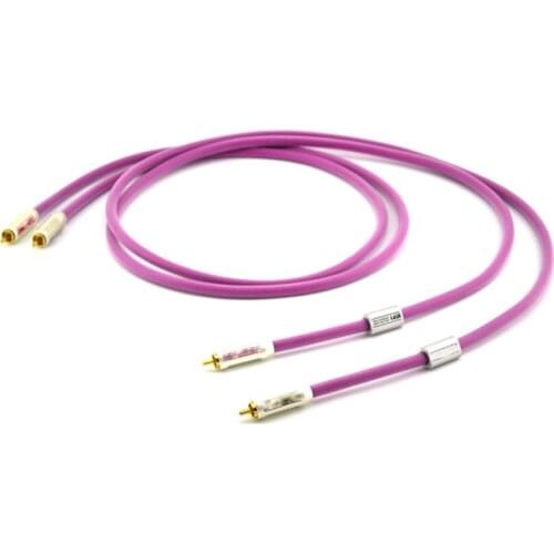 Pair HTP1 RCA cable hifi audio interconnect cable wire with XLO Gold plated RCA plug 2RCA to 2RCA cable