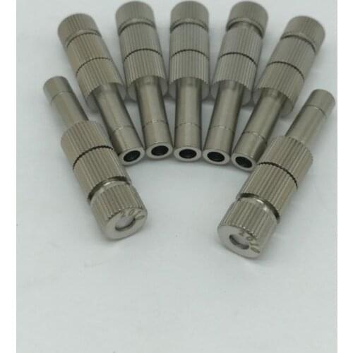 Fog Mist Nozzle, Low Pressure 6mm Plug in Anti-Drip Misting nozzles with Screen Filter