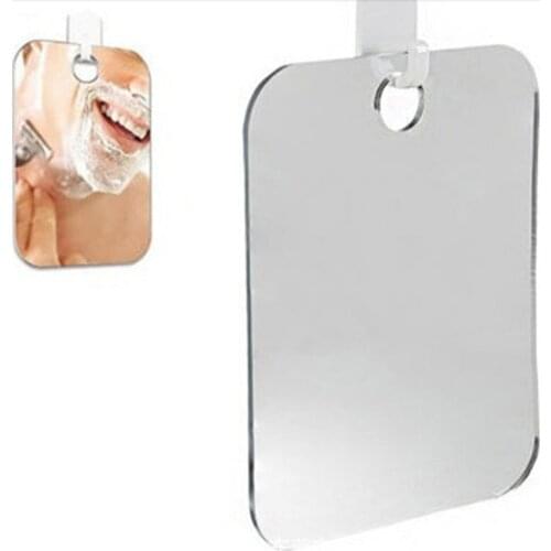 Anti Fog Shower Mirror Shower Shave Mirror Acrylic Fogless Fog Bathroom Washroom Travel Man Shaving Mirror Accessories Household