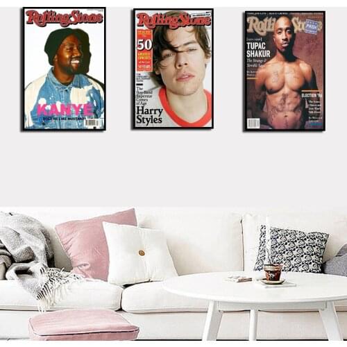 Rappers: Nicki Minaj, Eminem, Nell... ", Kanye West, HD Art Poster Quality Canvas Wall Picture Home Decor Painting