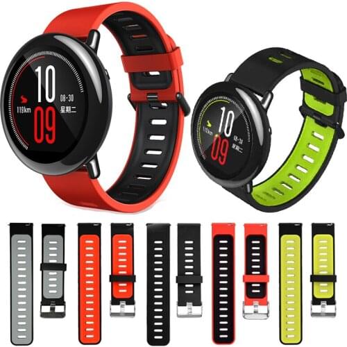 22mm Strap for Xiaomi Huami Amazfit Watchband Replacement Silicone Wrist Bands for Samsung Gear S3 Frontier Classic Watch Strap