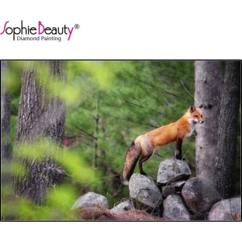 Sophie Beauty Diy Diamond Painting Cross Stitch Forest Miss Homesick Fox Full Handcraft Embroidery Handicrafts Mosaic Home Decor
