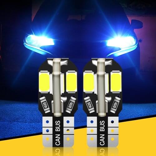 2pcs Canbus T10 W5W 12V Led Bulbs Car Lights Accessories for fiat 500 grande punto ducato punto panda for ssangyong kyron actyon