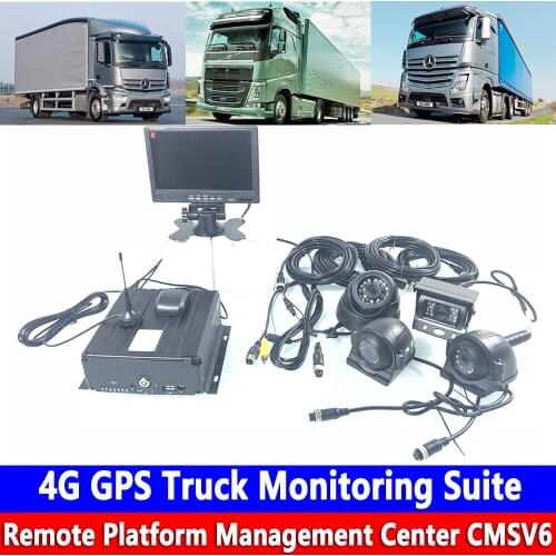Factory direct hard disk 4G GPS Truck Monitoring Suite S/N Ratio 46dB AHD 720P hd Monitoring camera h. 264 video format NTSC sys