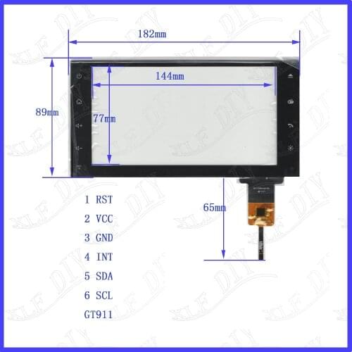 ZhiYuSun Freeshipping YH-CTP8246 182*89compatible 7inch Capacitive screen glass For GPS CAR 182mm*89mm GT911