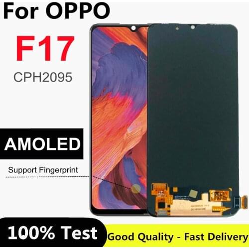 6.44" AMOLED For OPPO F17 LCD Display Touch Screen Assembly Replacement Accessory For Oppo F17 CPH2095 LCD