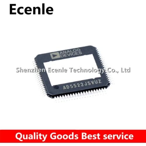 1 Pcs/Lot AD5522JSVUZ TQFP-80 Quad Parametric Measurement Unit With Integrated 16-Bit Level Setting DACs 100% New&Original