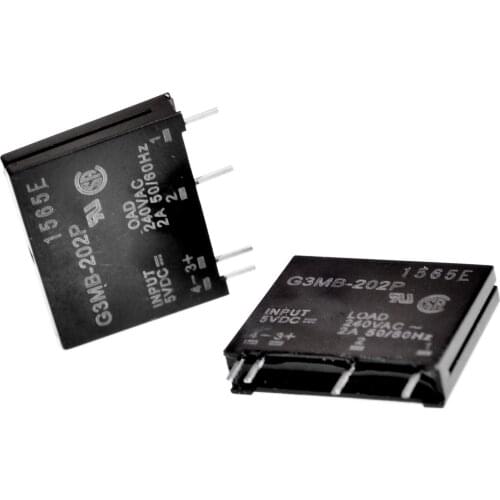 10PCS/LOT New original solid state relay G3MB-202P DC-AC PCB SSR In 5VDC,Out 240V AC 2A