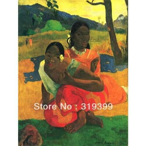 100% handmade Oil Painting Reproduction on Linen canvas,Quand te maries-tu by Paul Gauguin,Free DHL Shipping,Museum quality
