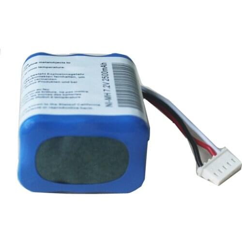 2pcs/lot For iRobot Mint 5200 5200C Braava 380 380T Robot Vacuum Cleaner Battery 7.2V 2500mAh Ni-MH Rechargeable Batteries