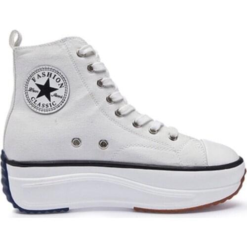 2021 trend couple canvas shoes fashion sneakers comfortable high-top sneakers