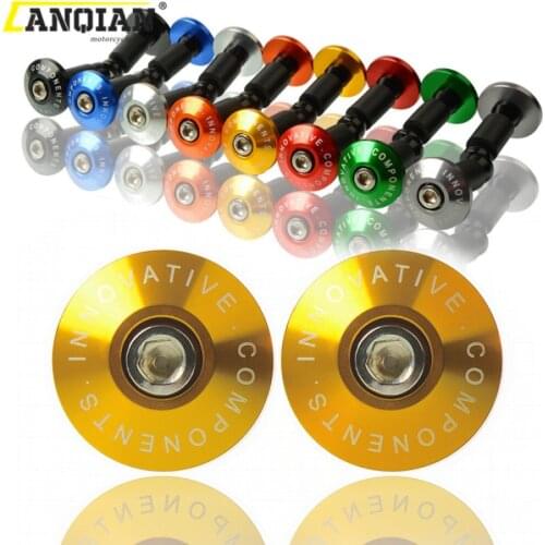 22mm 7/8" Motorcycle Handlebar Grips Ends Bar End Slider Plug Dirt Bike For Kawasaki Yamaka BMW SUZUKI HONDA Road Racing