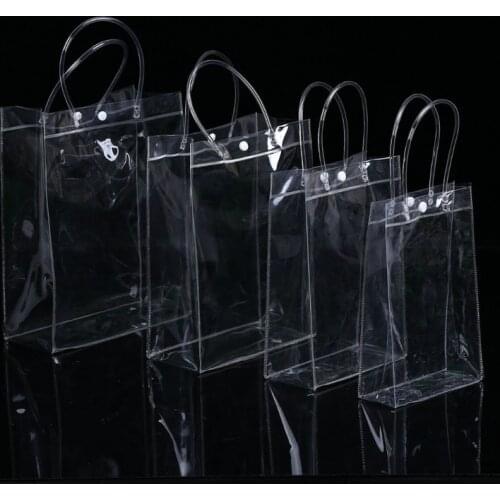 4 Size Transparent Portable PVC Waterproof Swimming Bags for Bath Towel Sports Storage Bag Shoes Collect Bag Outdoor Travel Tool