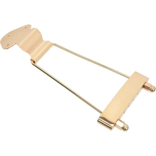 6 String Guitar Trapeze Tailpiece Bridge For Archtop Jazz Guitar Replacement Parts