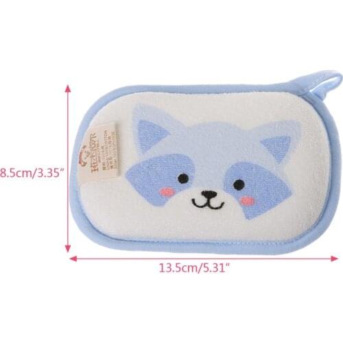 Newborn Baby Bath Brushes Infant Shower Sponge Cotton Rubbing Body Wash Towel 24BE