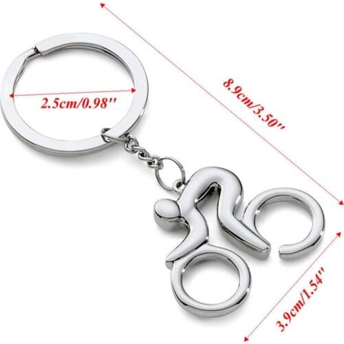1Pcs Auto Bike Shaped Bicycle Keychain Metal Key Chain for Men Key Ring Gifts cute keychain car keychain