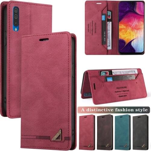 Leather Case for Samsung Galaxy A70 A50 A30 A20 A10 E A40 S A10S A20S A50S A5 A6 A7 A8 J6 J8 2018 Magnetic Flip Wallet Bag Cover