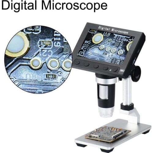Digital microscope electronic video microscope 4.3 inch HD LCD soldering microscope phone repair Magnifier magnifying Camera